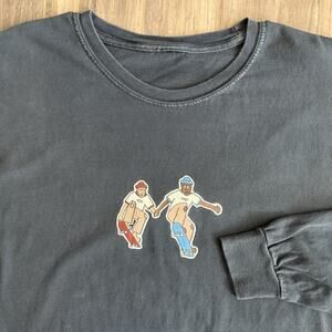 Vintage Skate T-Shirt Size XL Long Sleeve Black Recess Lady Boy